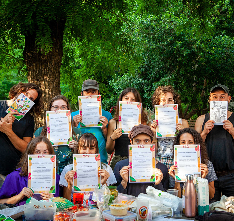 student community on the day of the fanzine presentation