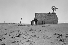 Dust Bowl farm Coldwater District, Texas, 1938