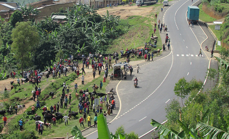 Rural market activities. Nyamasheke district, Rwanda.
