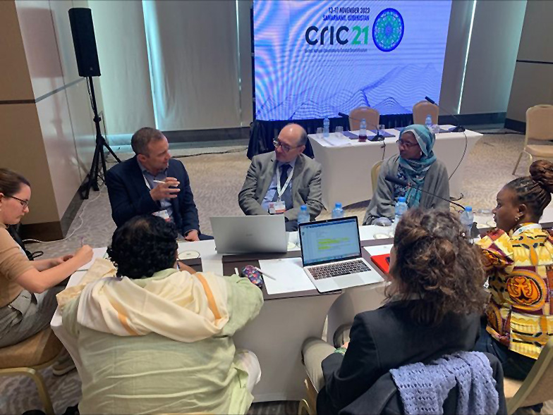 Discussion with Tatenda Lemann at the CRIC in Samarkand
