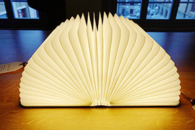 Light that has the shape of a book
