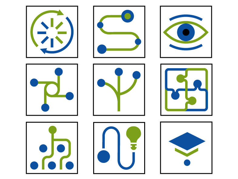 Icons for the Master's programme