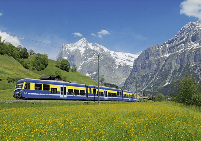 train of the Bernese Oberland Railway