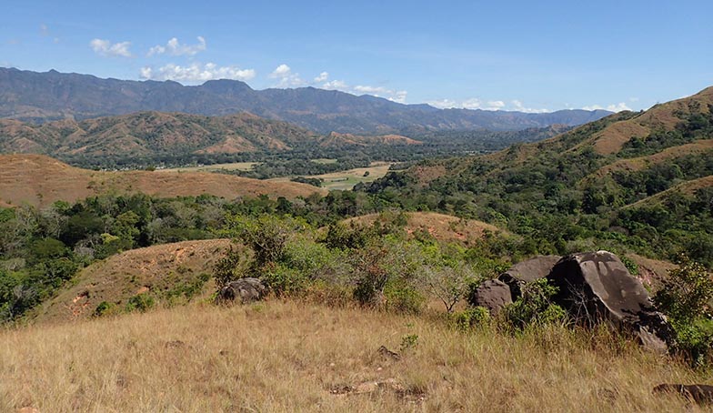 Landscape in the Haut Sambirano, Madagascar
