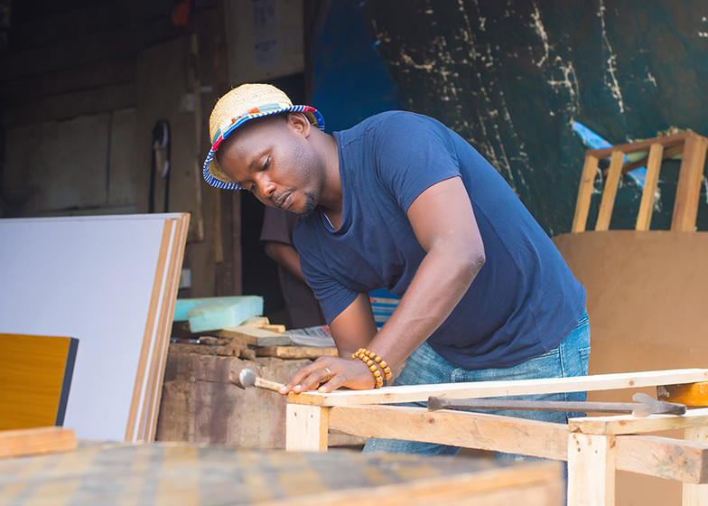 Processing wood, Nigeria