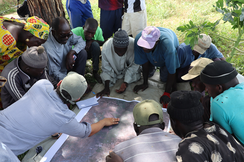 Participatory mapping and focus group discussion with farmers’ organizations in northern Senegal