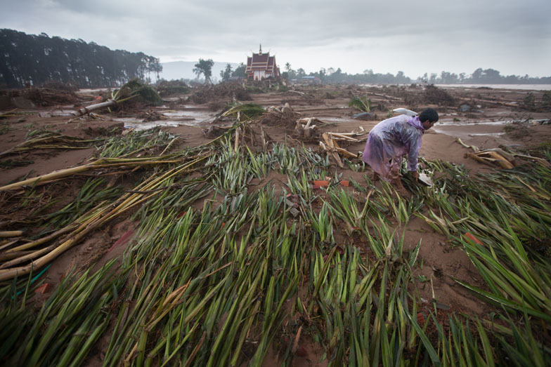 A suvivor of Hin Lad village after the hydropower dam collapsed in Attapeu province, Laos July 27, 2018