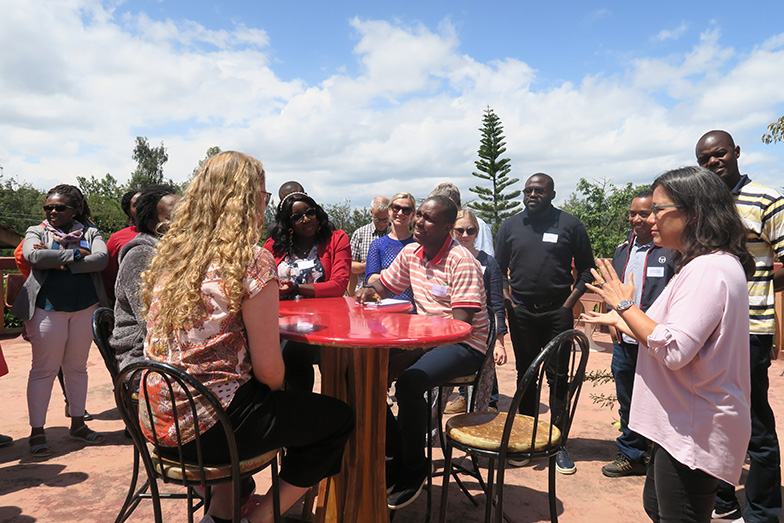 Scientists, practitioners and PhD students at a workshop in Kenya